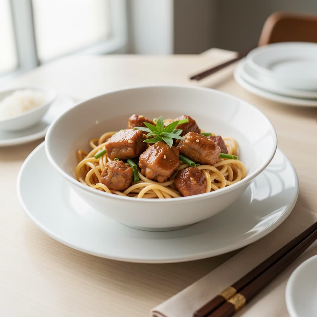 Szechwan Chicken Hakka Noodles