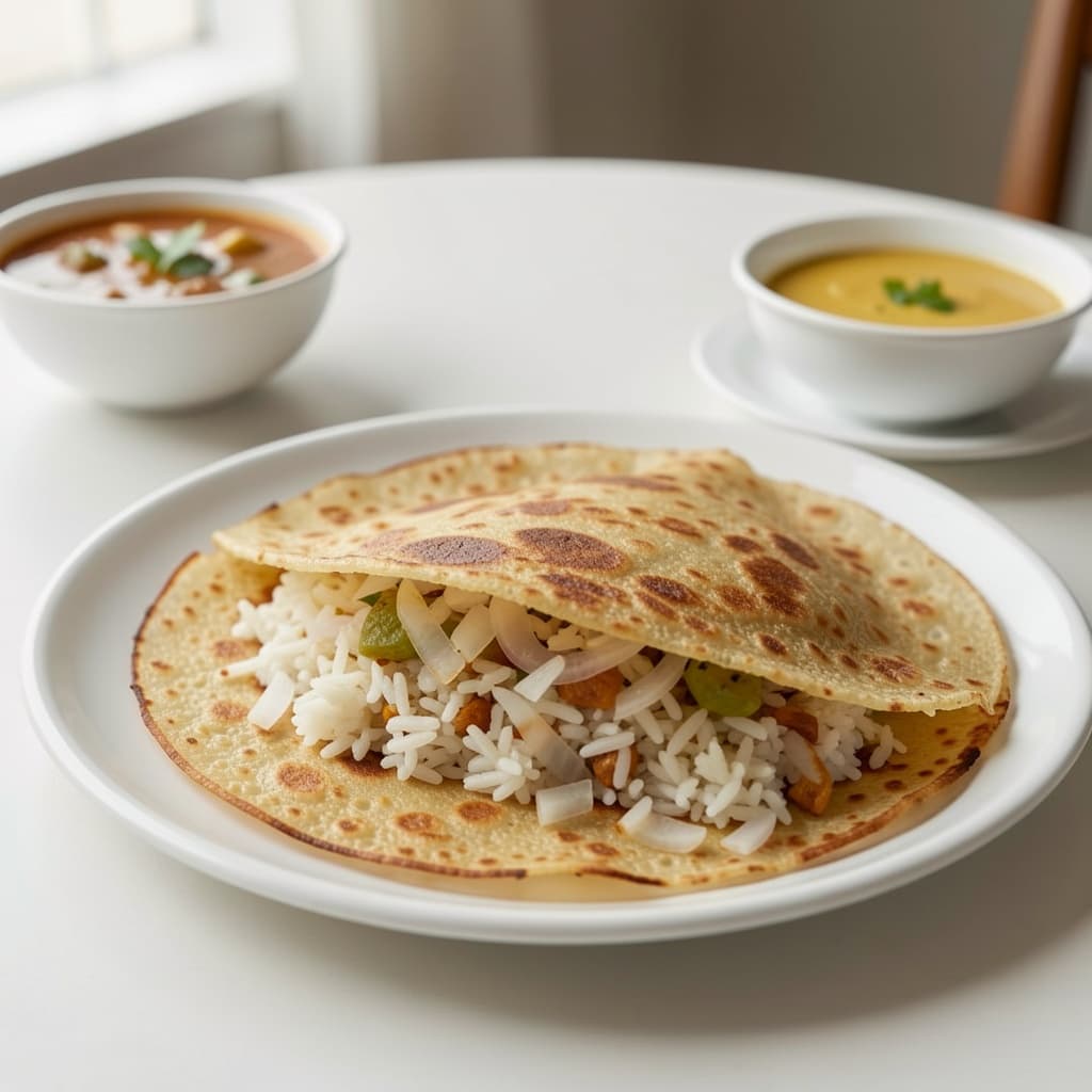 Rava Onion Masala Dosa