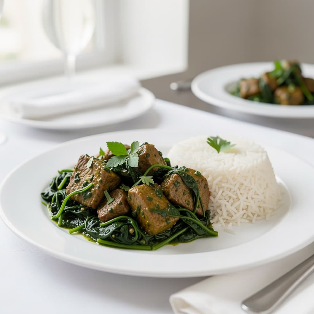 Goat or Lamb Saag (Spinach)