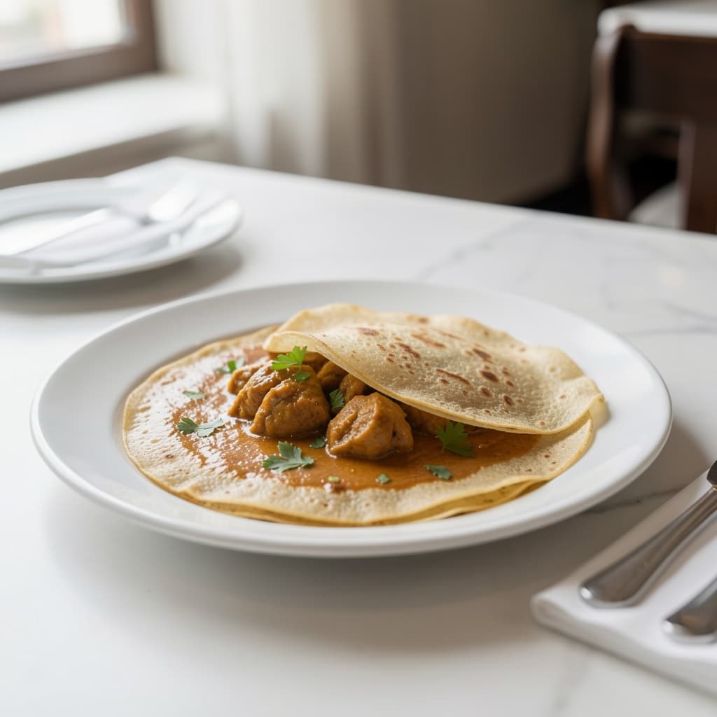 Chicken Curry Dosa