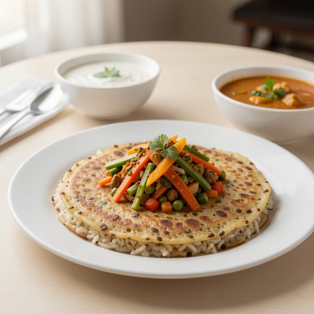 Vegetable Uttappam